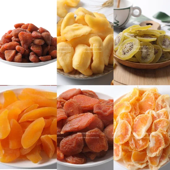 Fruta seca, fruta saludable, mandarina, bajo contenido de So2